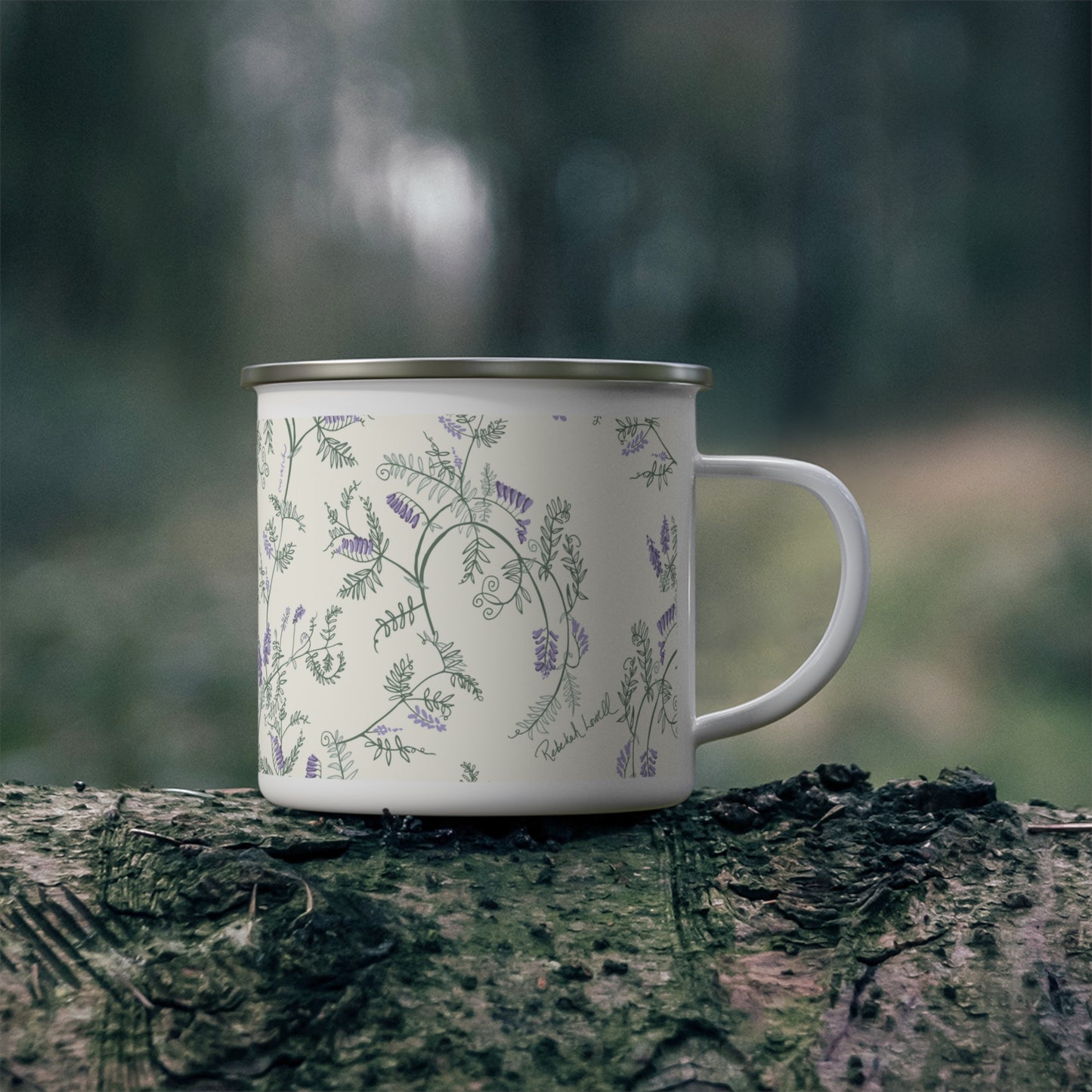 Cow Vetch Enamel Mug