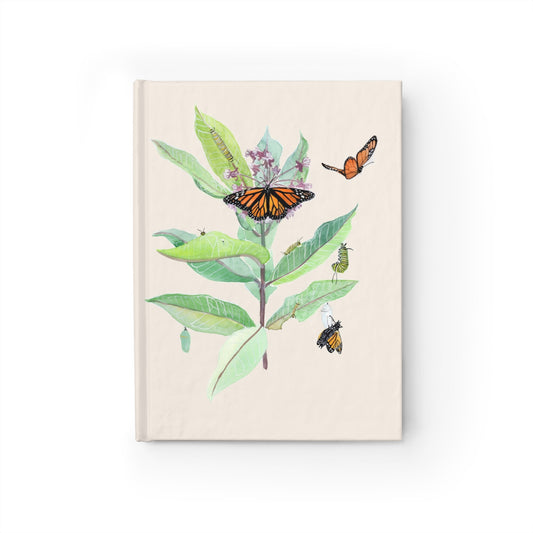Monarchs and Milkweed Blank Journal