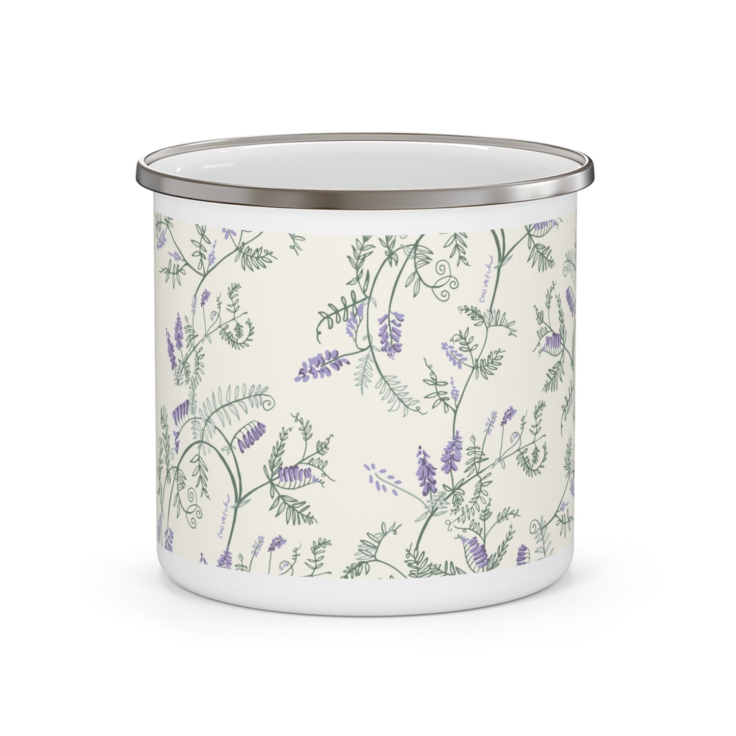 Cow Vetch Enamel Mug