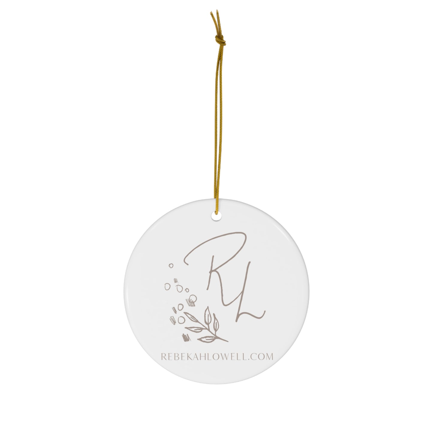 Northern Saw-whet Owl Ornament, ceramic