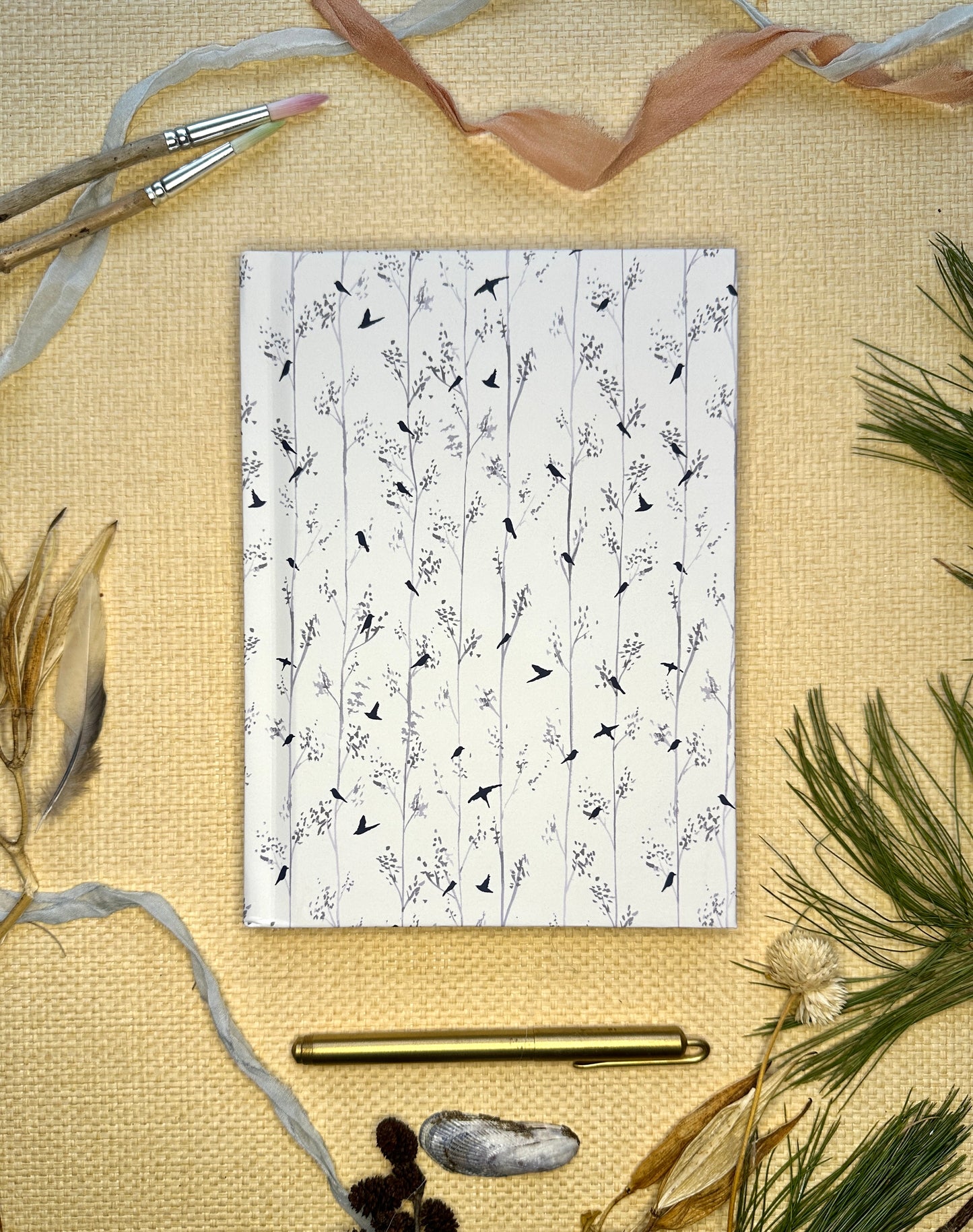 Birds in Branches Hardcover Journal Matte