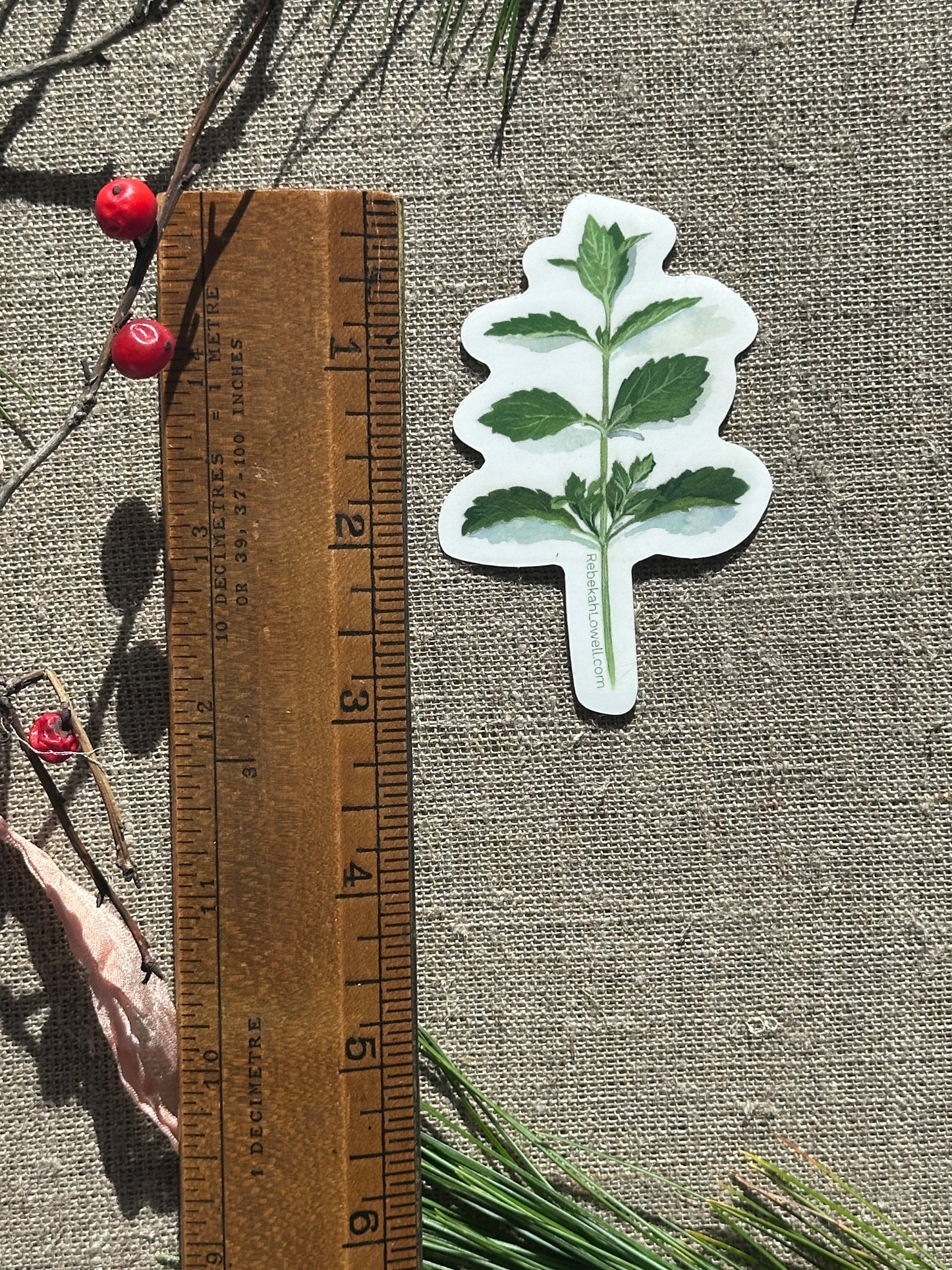 Lemon Balm Vinyl Decal Bumper Sticker