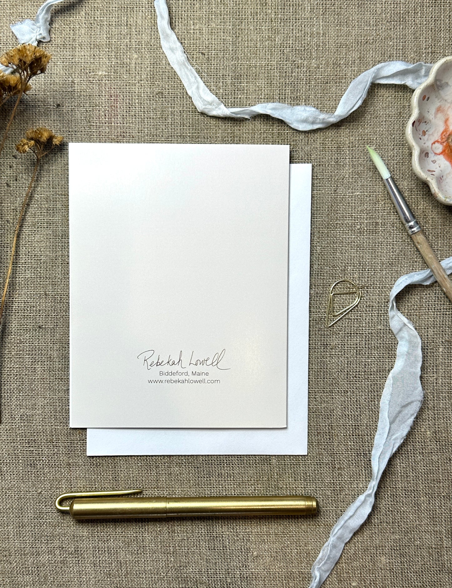 Purple Basil Blank Notecard