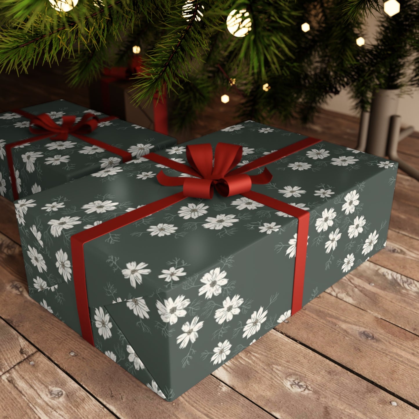 Cosmos Holiday Gift Wrap Wrapping Paper