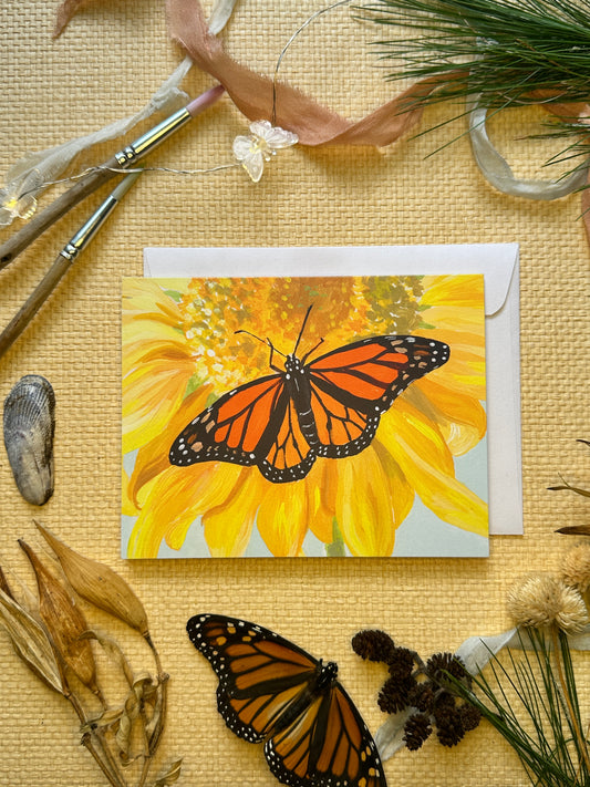 “Sipping on Sunflowers” Blank Notecards