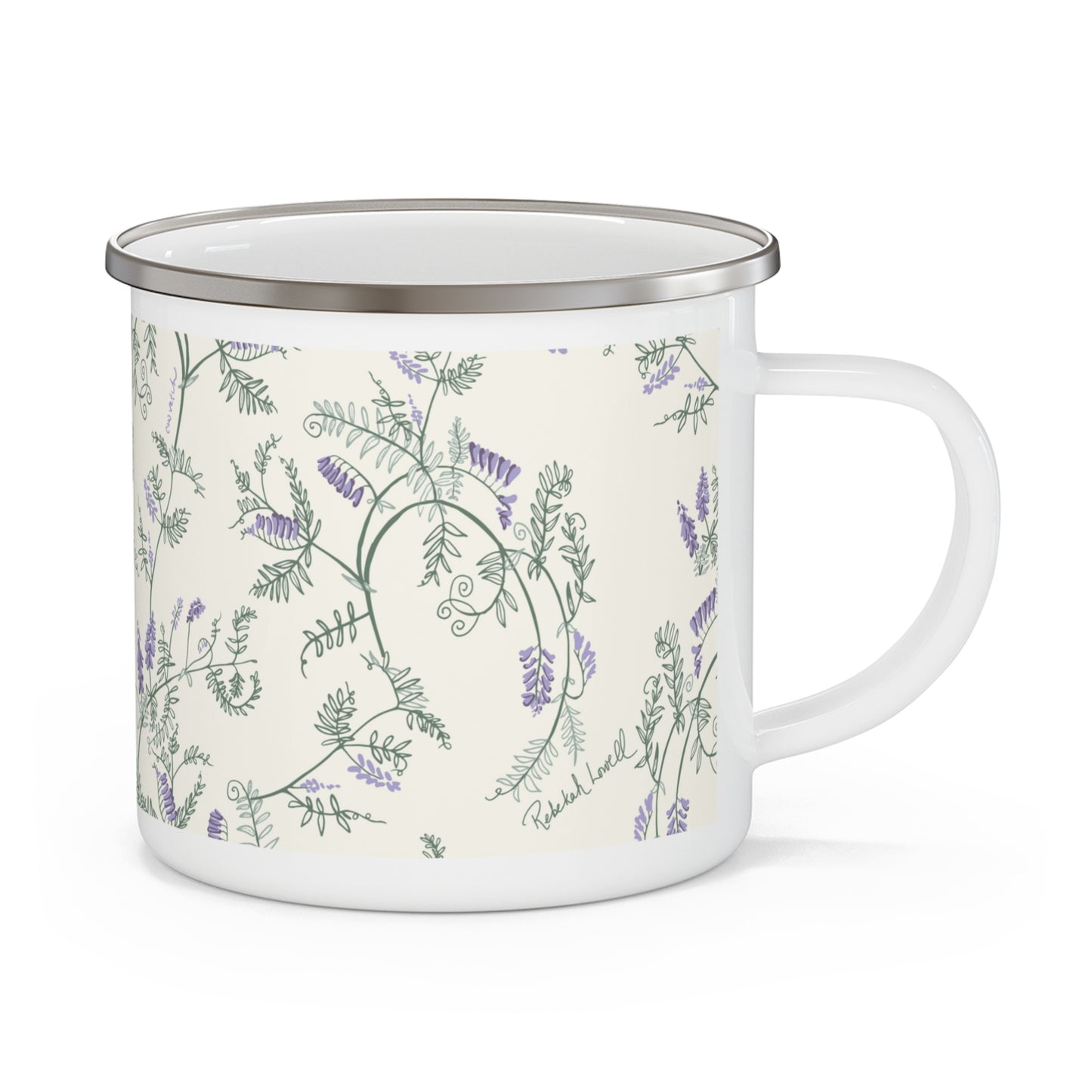 Cow Vetch Enamel Mug
