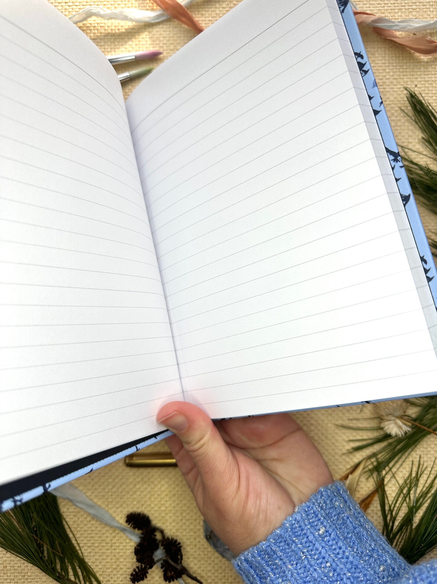 Bird Flock Migration Hardcover Journal Matte