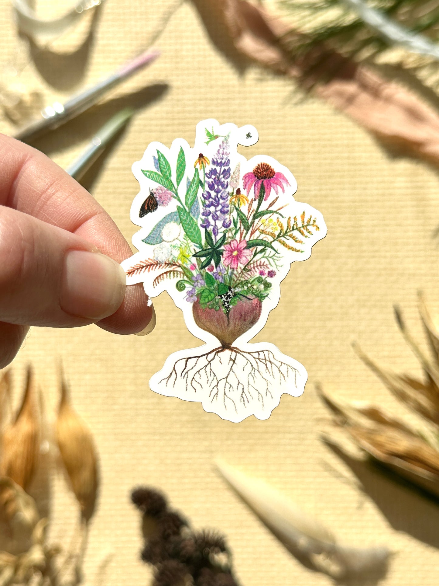 Healing Roots Sticker