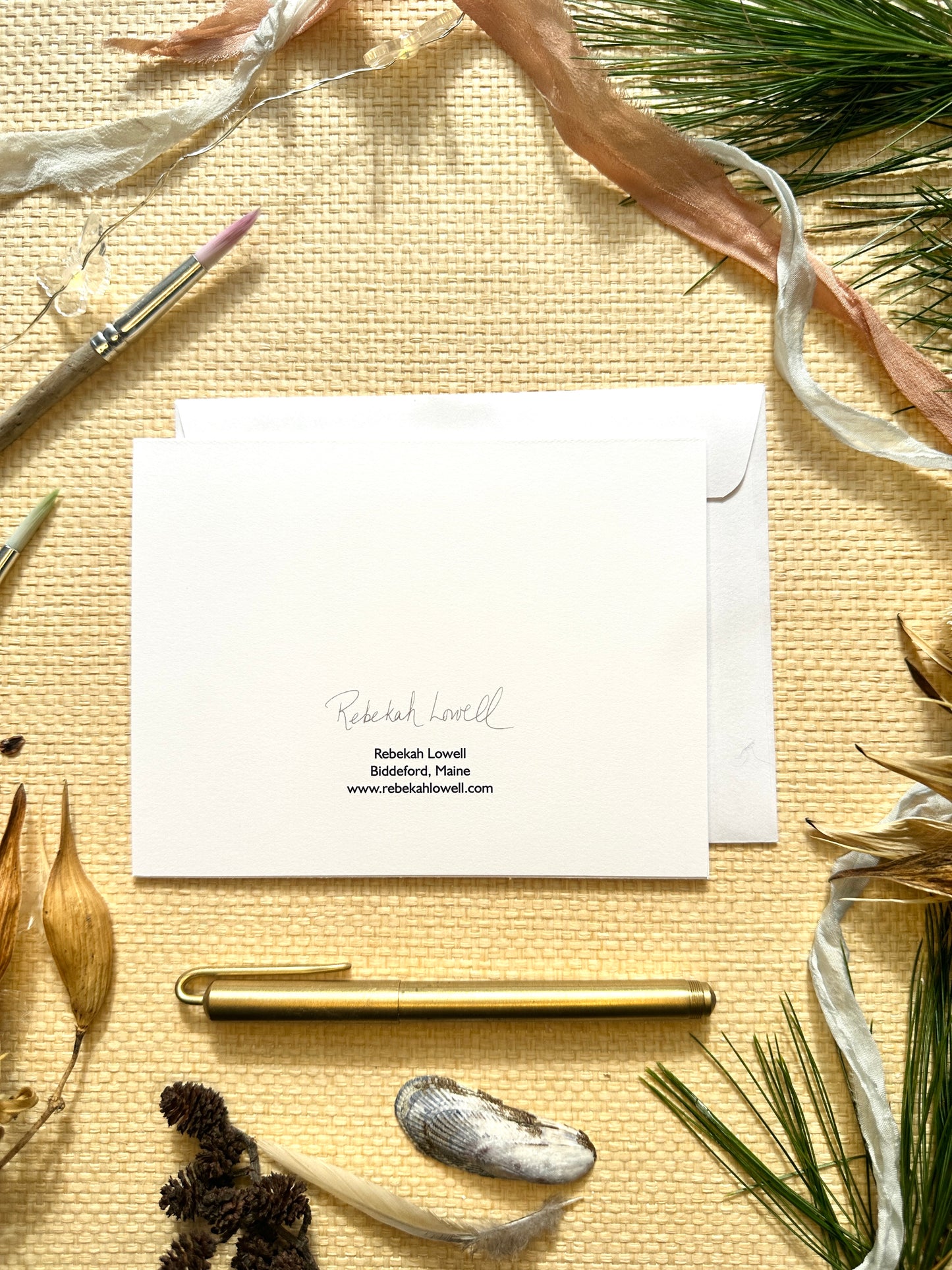 "Momentum" Horses Running Free Blank Notecard