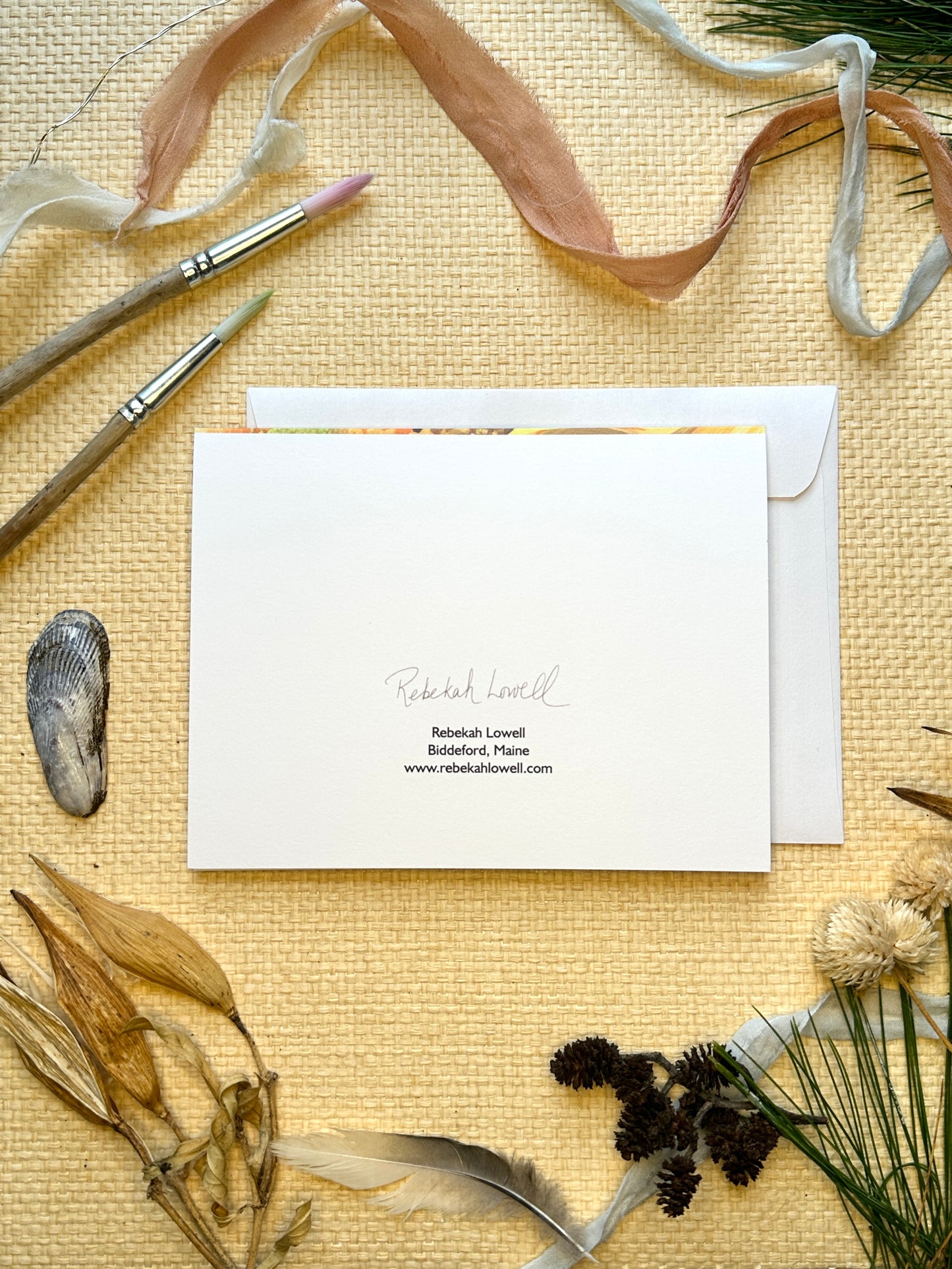 "Sipping on Sunflowers" Blank Notecard  (Hollins Mag cover)