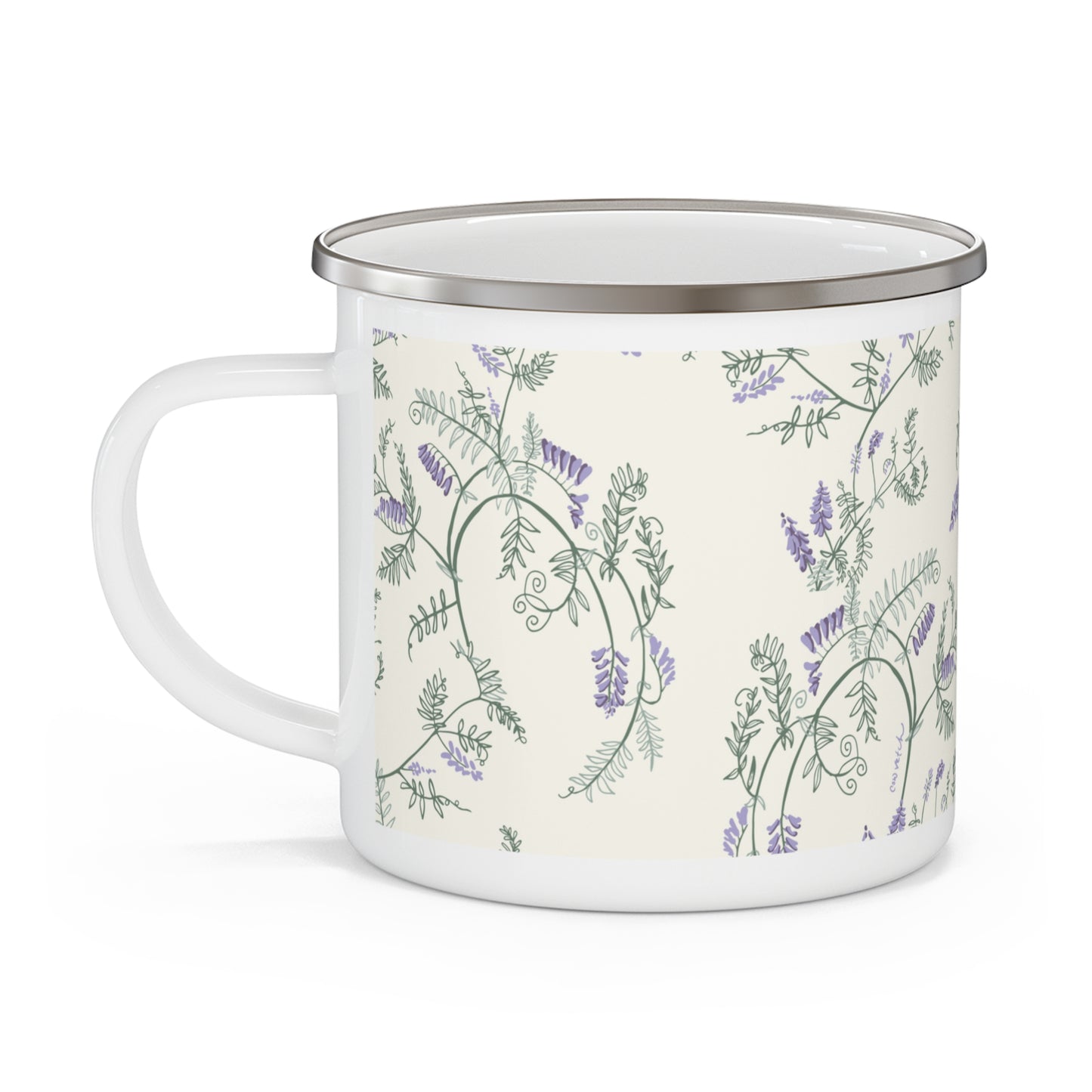 Cow Vetch Enamel Mug