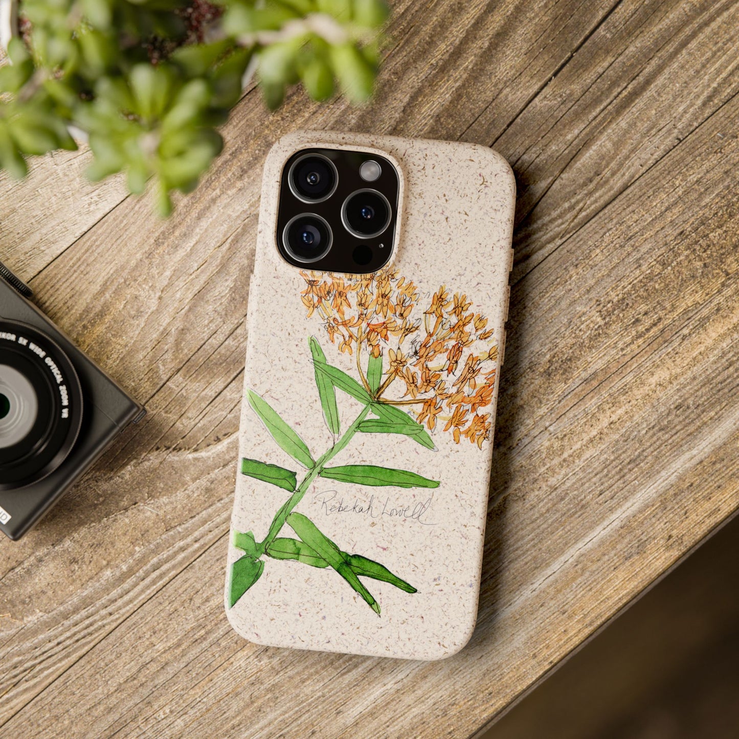 Butterfly Weed Biodegradable Phone Case