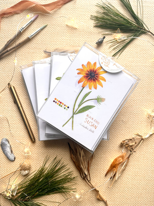 Boxed Set of Six Blank Notecards, Botanical Collection