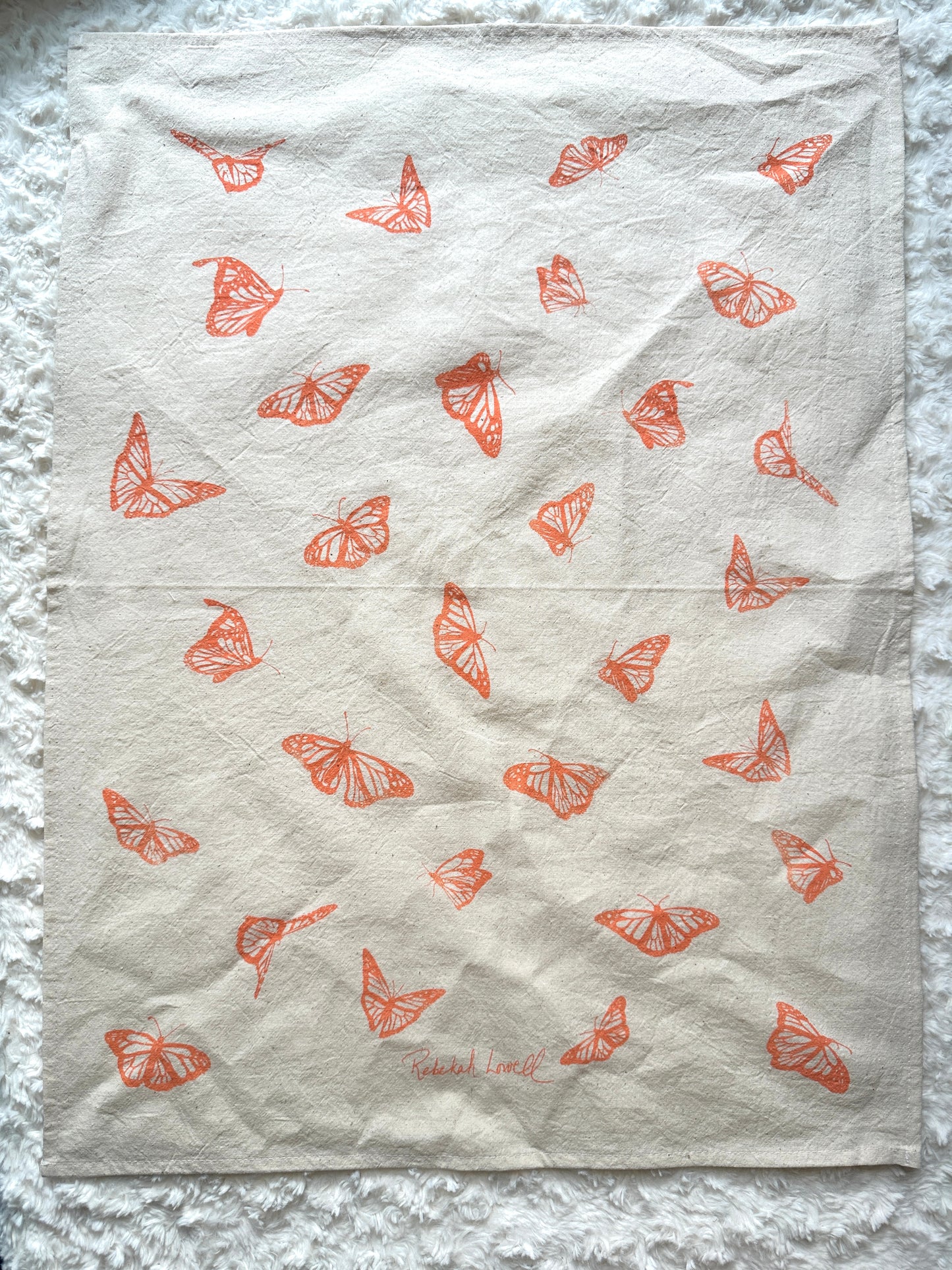 Monarch Butterfly Tea Towel