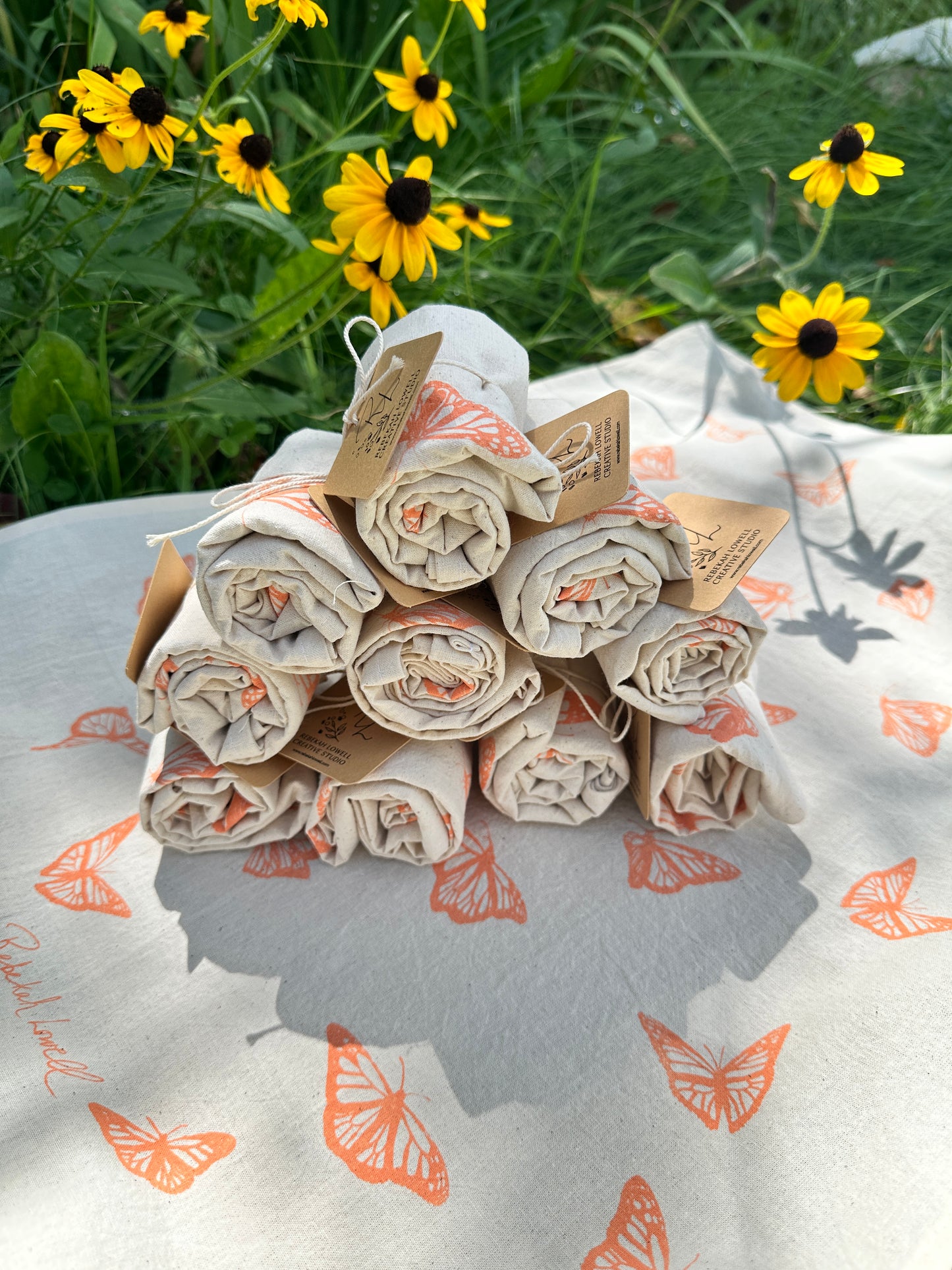 Monarch Butterfly Tea Towel