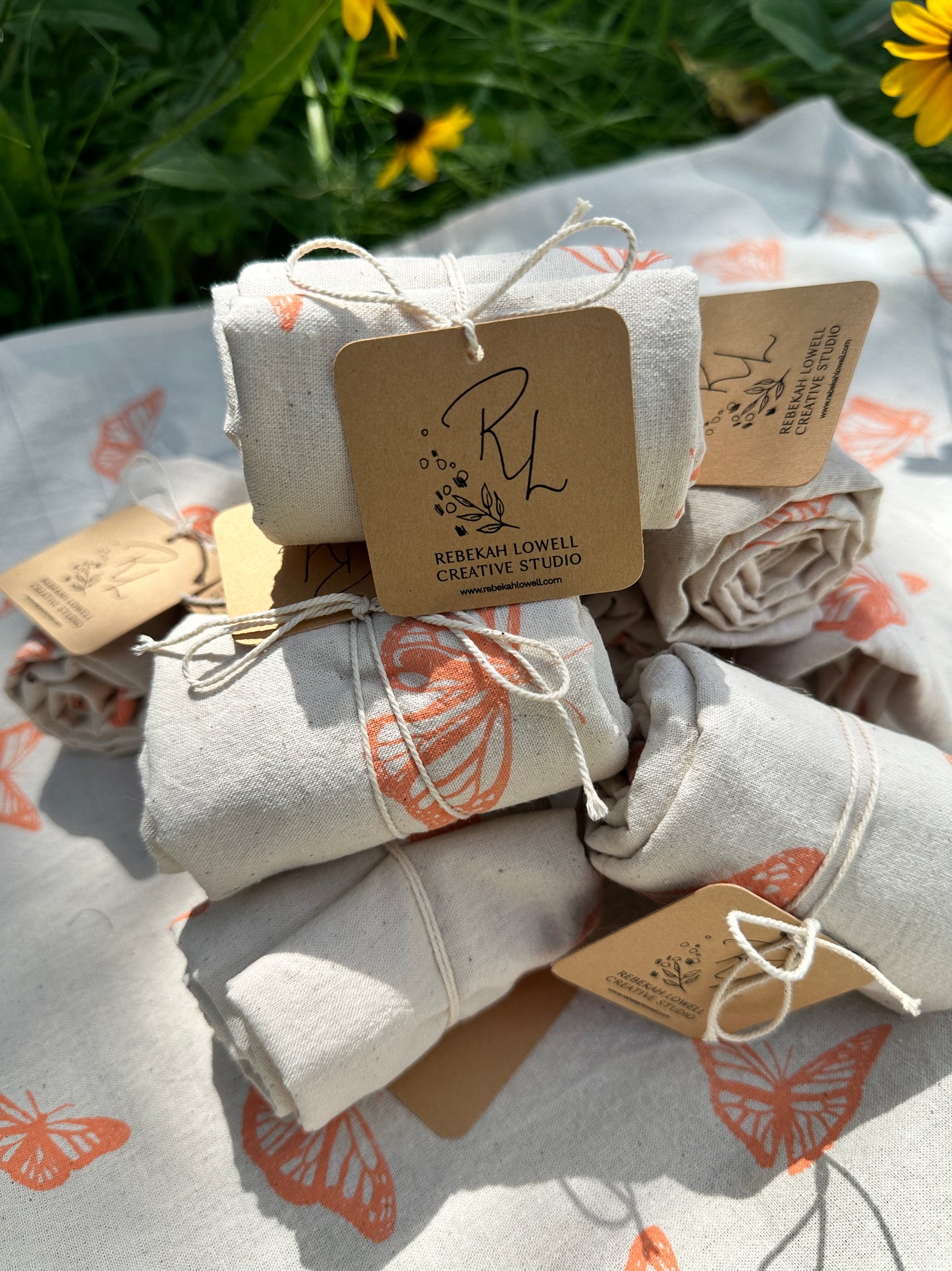 Monarch Butterfly Tea Towels, set of 2