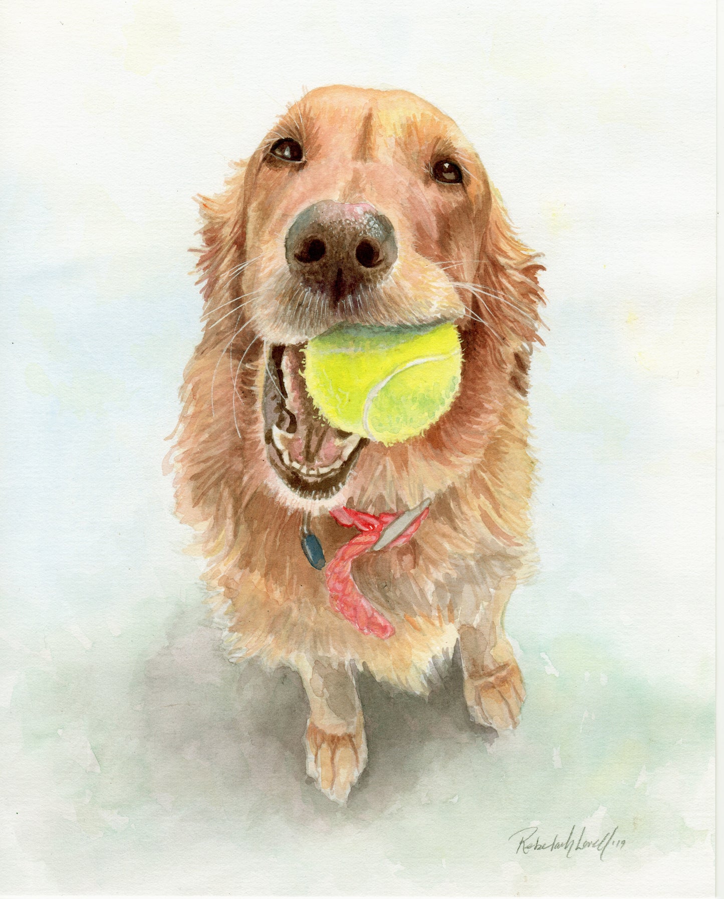 Custom Pet Portrait, Made to Order (Color)