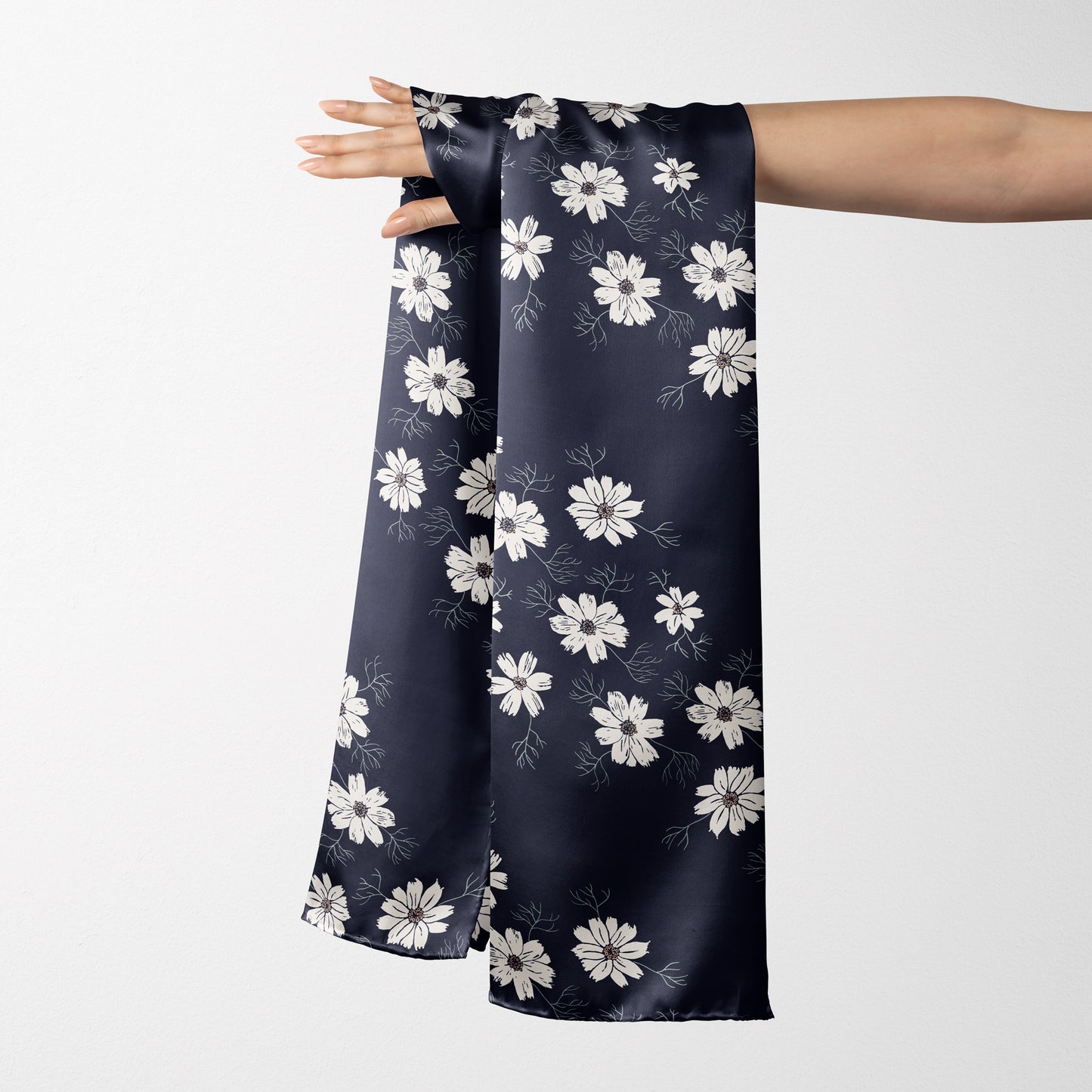 Charmeuse Long Scarf in "Cosmos"