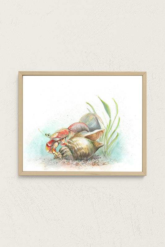 Switching Shells Art Print