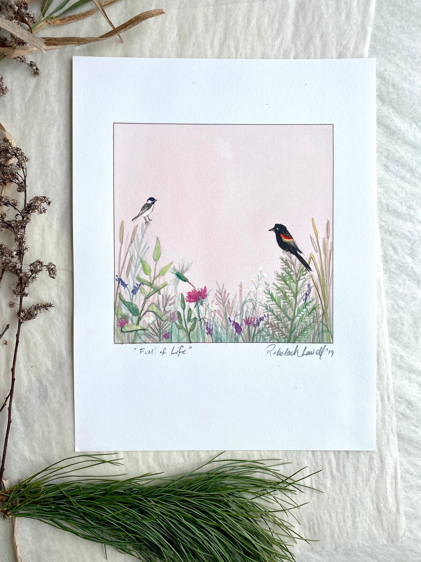 Watercolor Painting “Full of Life”
