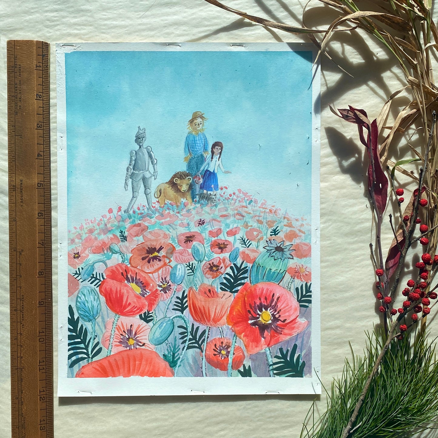 Wizard of Oz Watercolor Painting