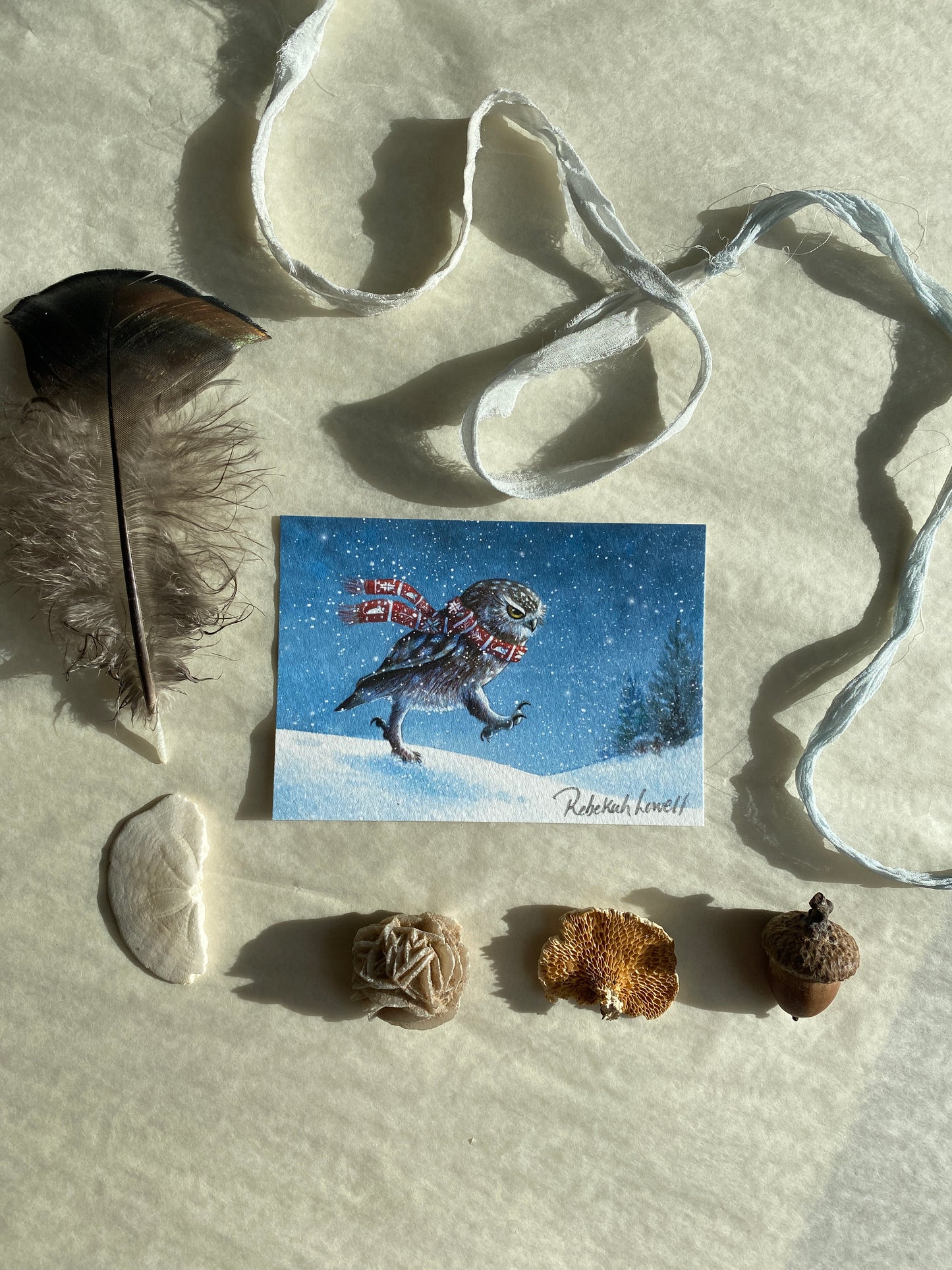 Grumpy Owl Little Print