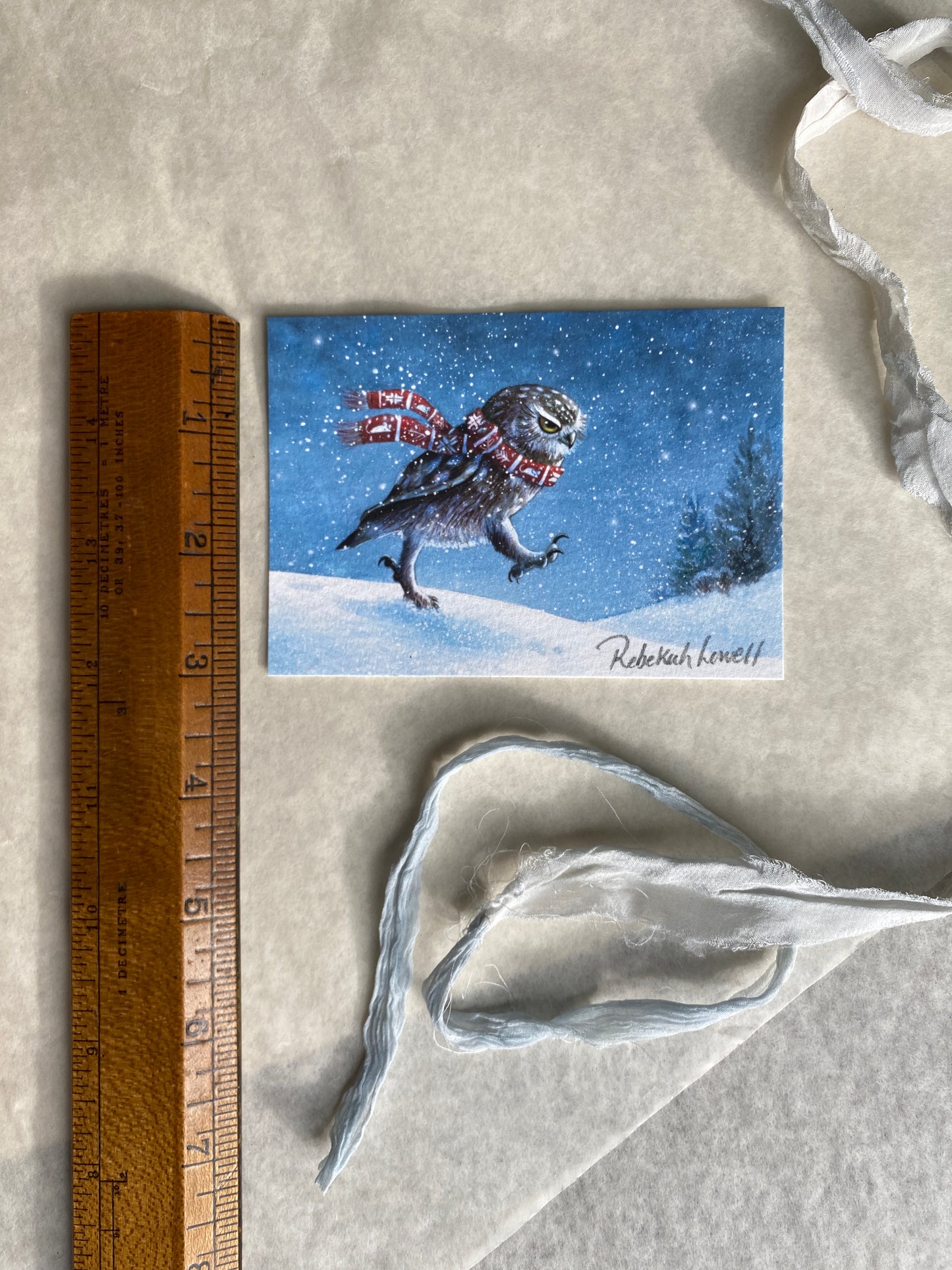 Grumpy Owl Little Print