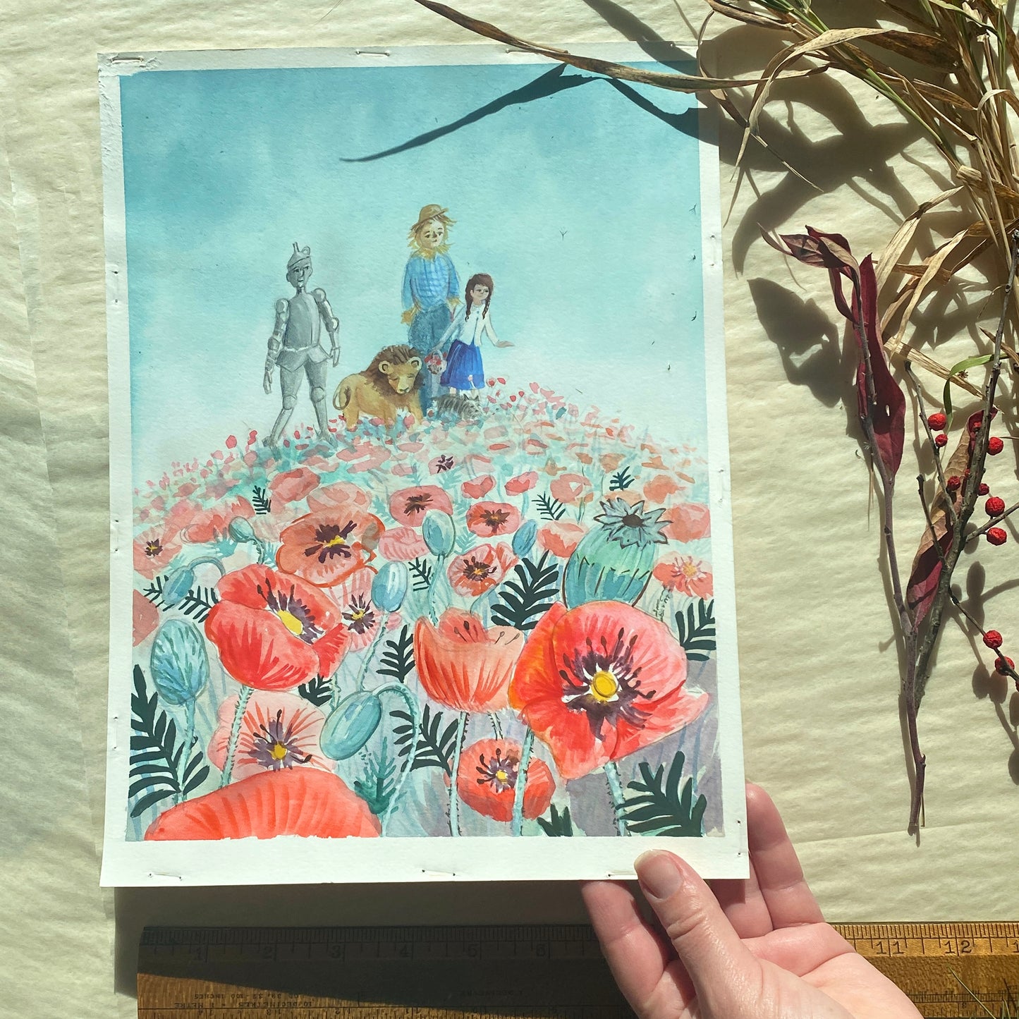 Wizard of Oz Watercolor Painting