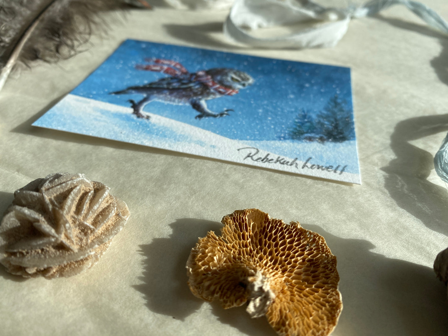 Grumpy Owl Little Print