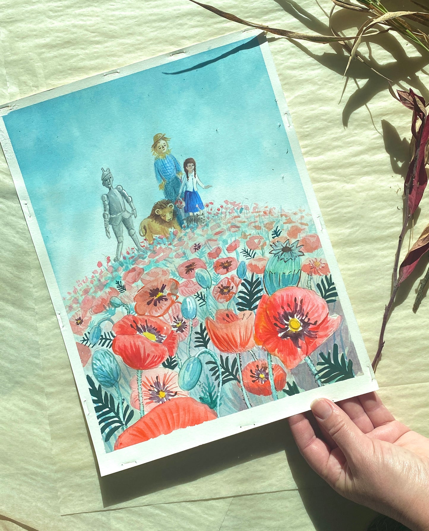 Wizard of Oz Watercolor Painting