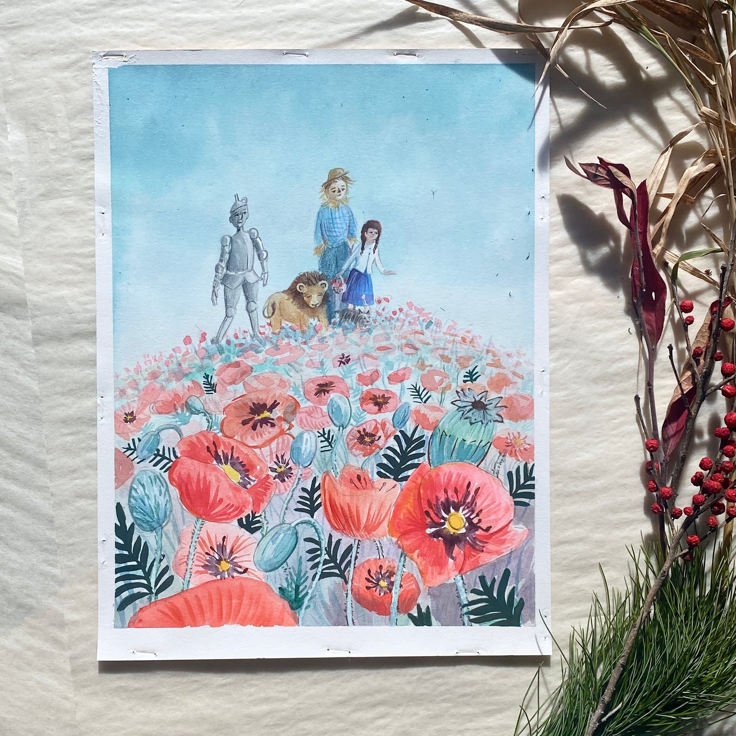 Wizard of Oz Watercolor Painting
