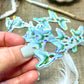Ruby-throated Hummingbird Glitter Sticker
