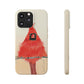 Northern Cardinal Biodegradable Phone Case