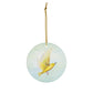 Yellow Warbler Ornament, ceramic