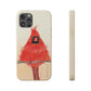 Northern Cardinal Biodegradable Phone Case
