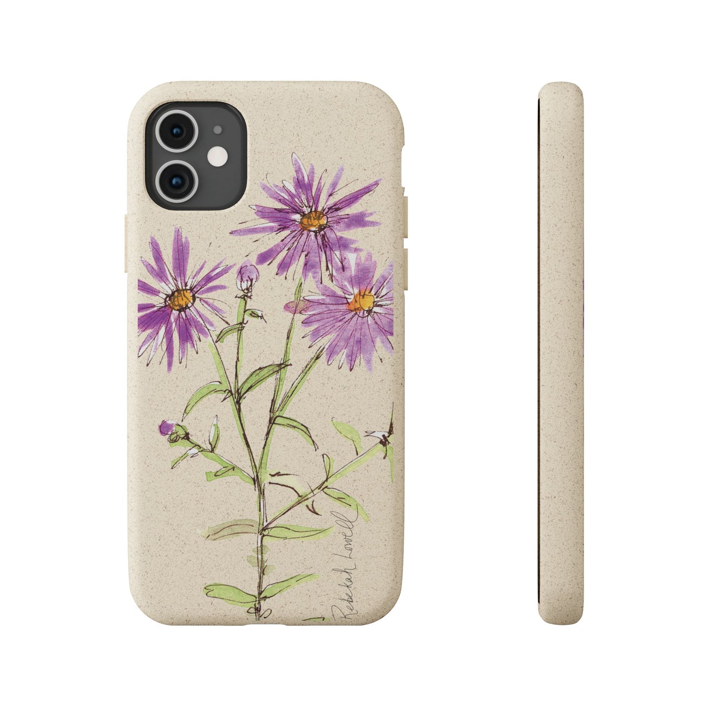 New England Aster Biodegradable Phone Case