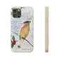 Cedar Waxwing Biodegradable Phone Case