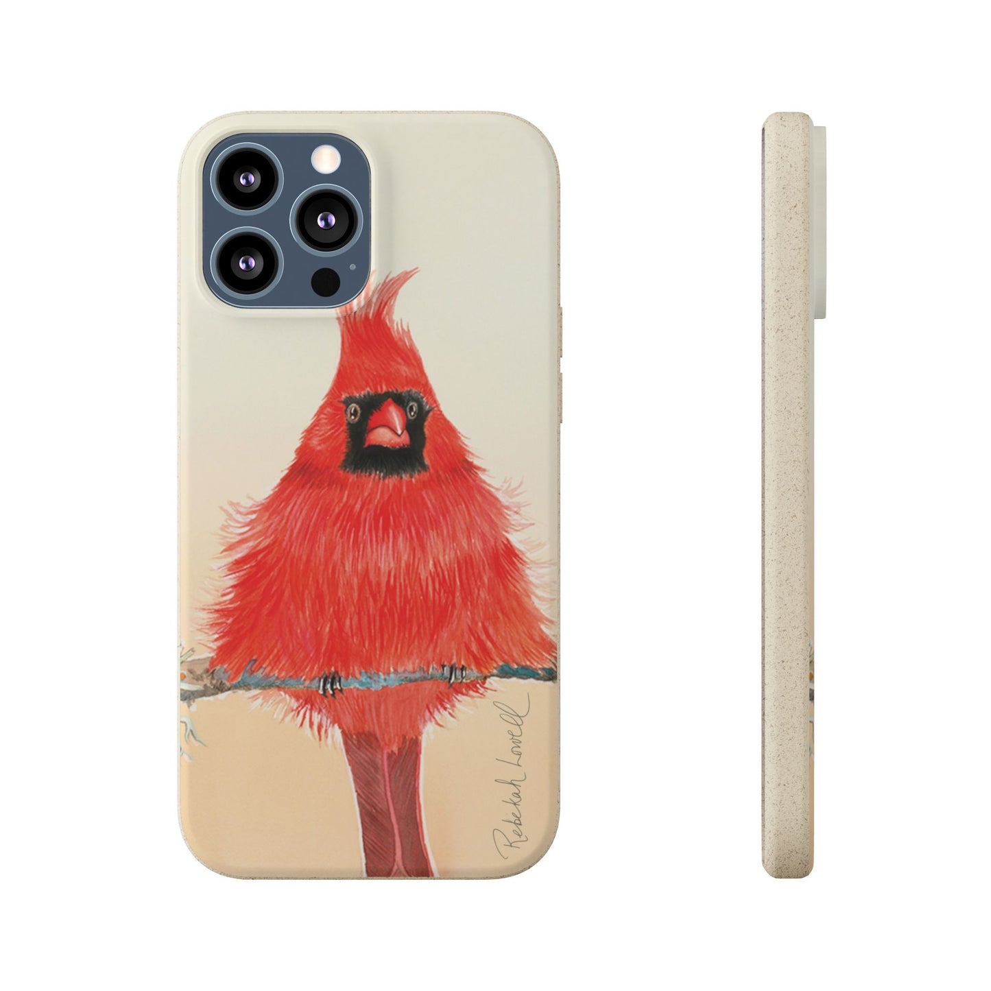 Northern Cardinal Biodegradable Phone Case