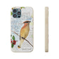Cedar Waxwing Biodegradable Phone Case