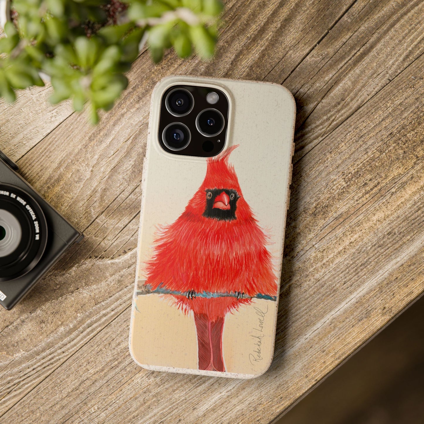 Northern Cardinal Biodegradable Phone Case