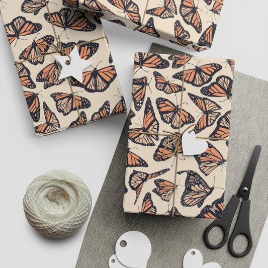Monarchs Holiday Gift Wrap Wrapping Paper