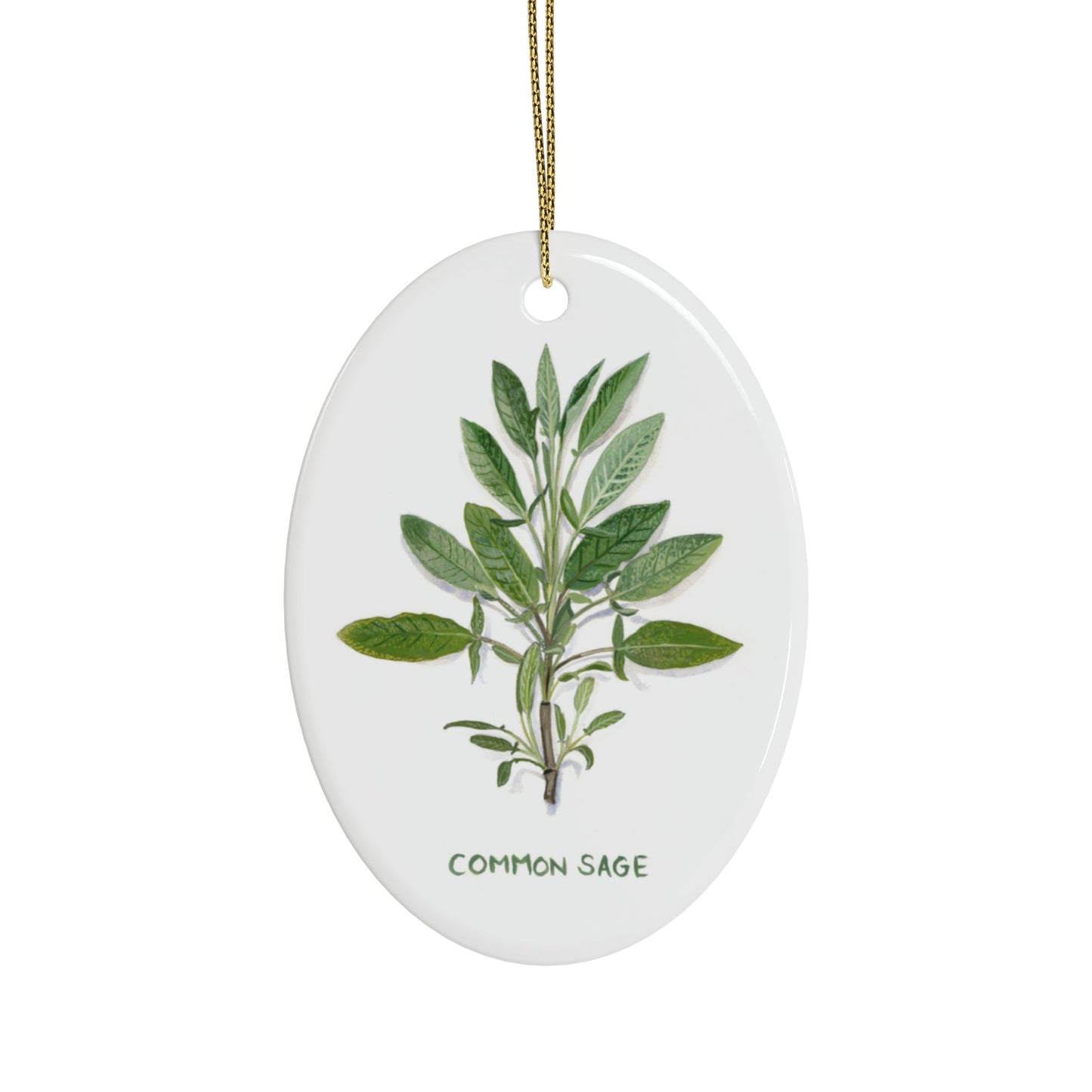 Sage Ceramic Ornament