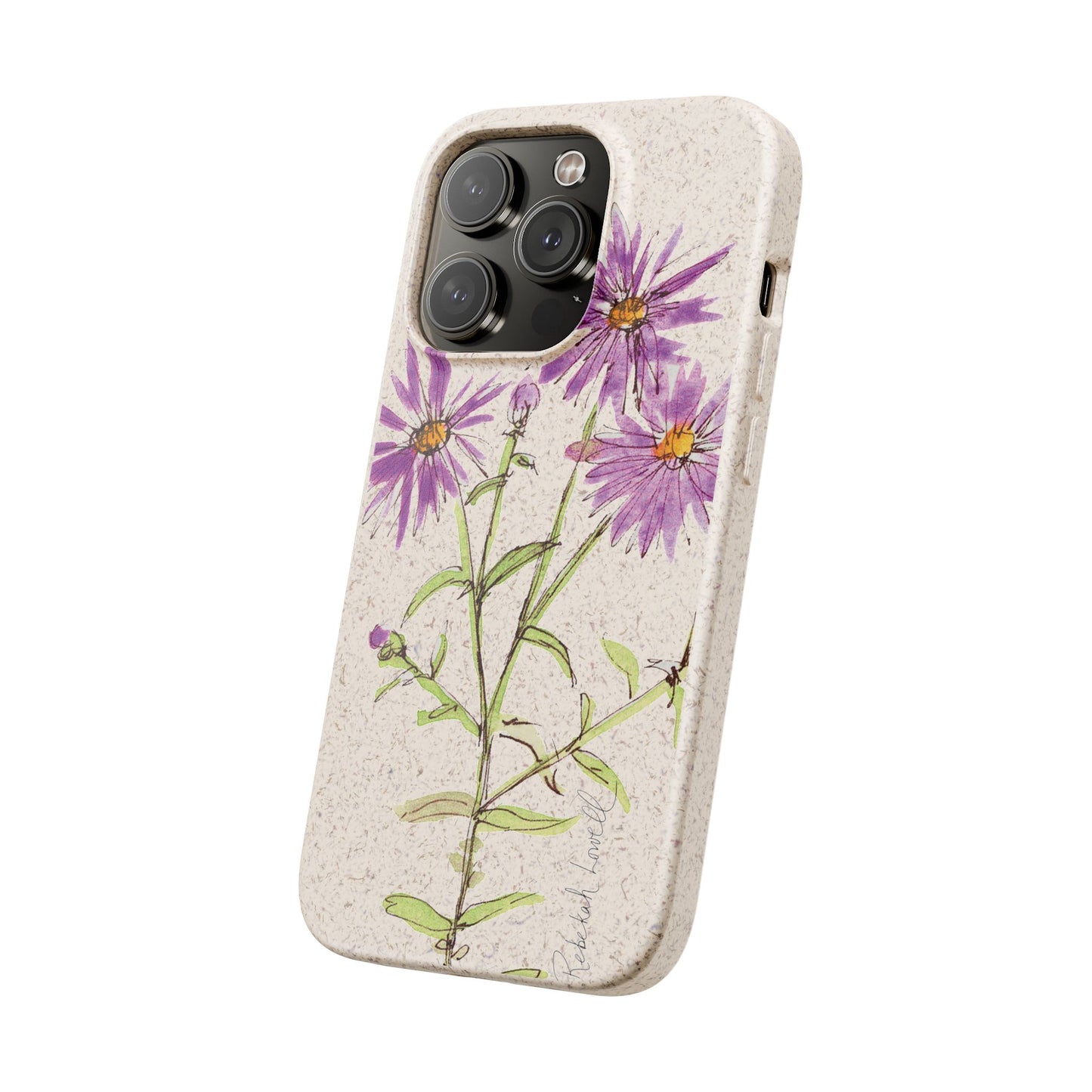 New England Aster Biodegradable Phone Case