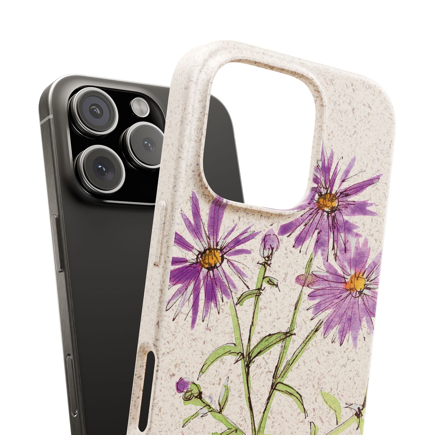New England Aster Biodegradable Phone Case