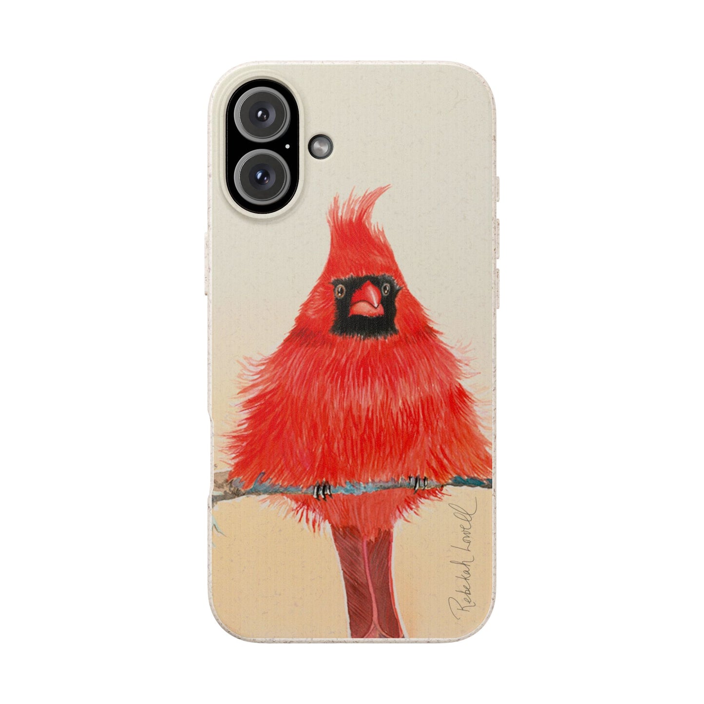 Northern Cardinal Biodegradable Phone Case