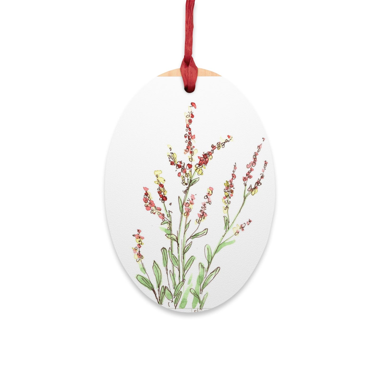 Sheep Sorrel Wooden Ornament