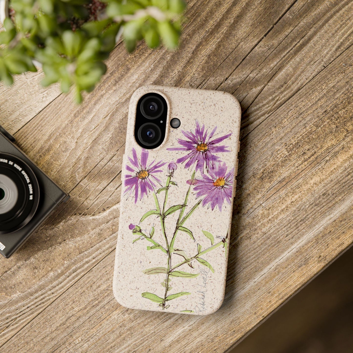 New England Aster Biodegradable Phone Case
