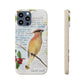 Cedar Waxwing Biodegradable Phone Case