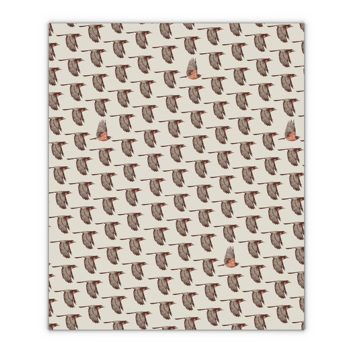 Robins Holiday Gift Wrap Wrapping Paper