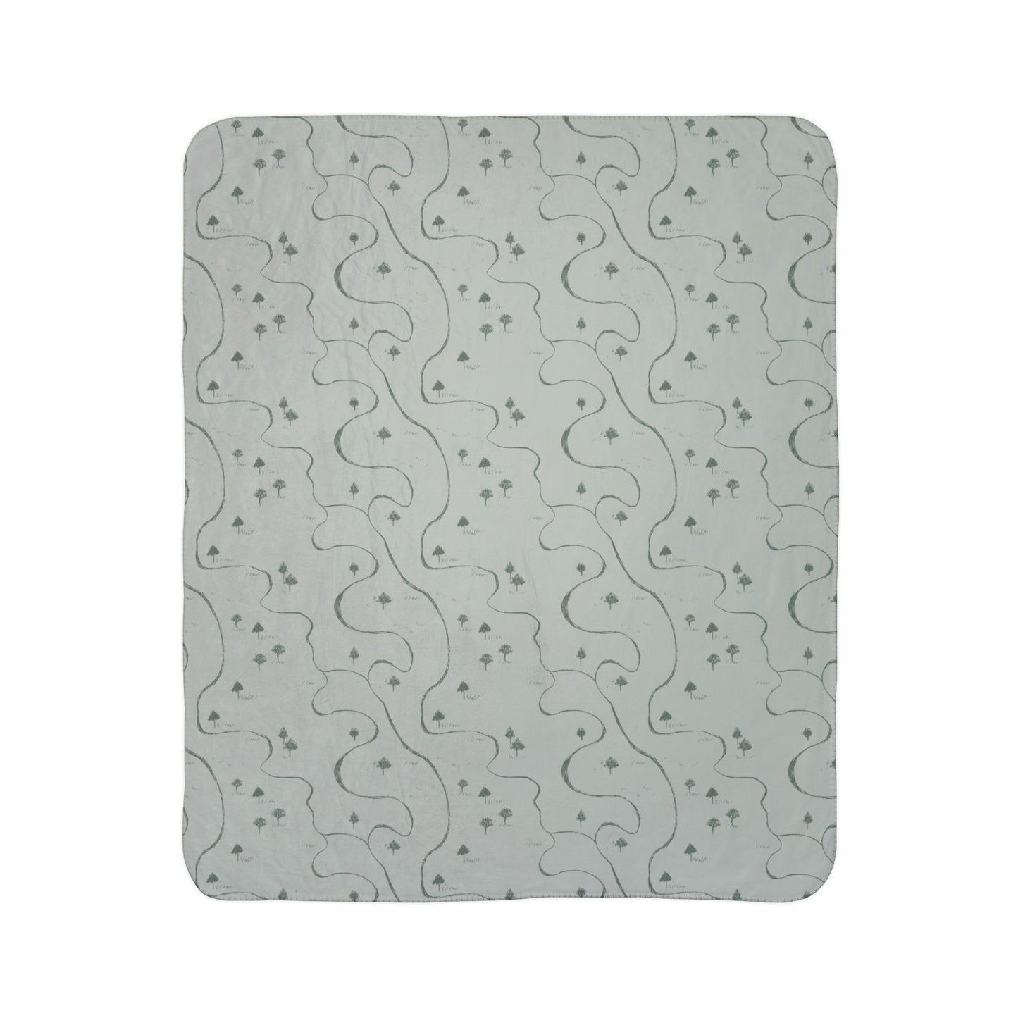 The Winding Road Fleece Sherpa Blanket